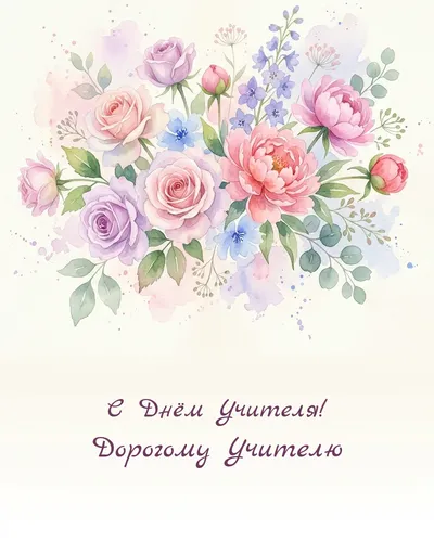 открытка с днём учителя!